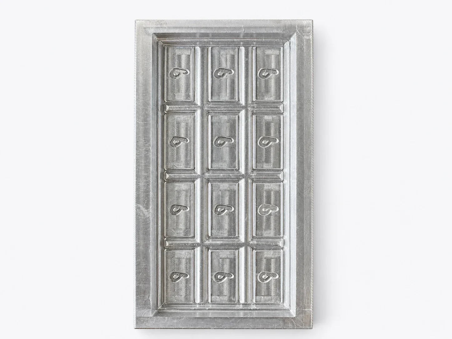 Outillage maître usiné en aluminium à 12 cavités pour la fabrication de moules à chocolat personnalisés en polycarbonate