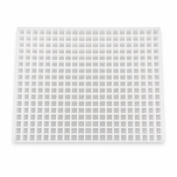 Commercial 3mL cube silicone gummy mold full view