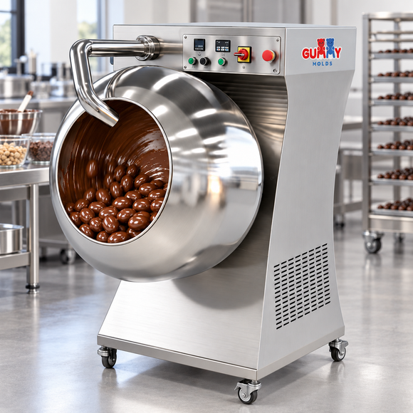 400mm commercial chocolate coating pan machine coating chocolate-covered nuts