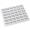 Commercial pyramid triangle silicone gummy mold full view